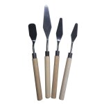 4 pi�ces pour artiste fournitures palette ensemble de couteaux l�ger etudiant peinture a l'huile outils ...