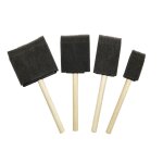 4 pi�ces manche en bois peinture application colle poussi�re nettoyage paillettes artisanat art outil ...