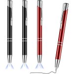 4 pices stylo a bille a pointe lumineuse avec stylo a lumire led avec lampe de poche led