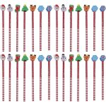 40 pcs enfants goodie sac de no�l crayons nouveaut� stylo a bille dr�le stylo a bille no�l crayons de ...
