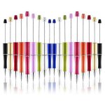 40 pcs perles stylo a bille diy stylo en plastique cadeau ecole bureau fournitures d�ecriture papeterie ...
