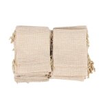 40 pices sacs en toile de jute avec cordon, 13cmx10cm guirlande sac cadeau bijoux pochettes pour mer ...
