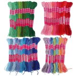44 pcs fil a broder crossstitch fil dgrad couleur polyester coton echeveaux 8 mtre