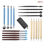 47 outils de pointillage mandala pour peinture, stylo, pochoir, modle, plateau de pinceaux
