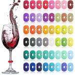 48 pièces verre a vin marqueurs de charme marqueurs de boisson en silicone pour verres a vin champagne ... 48 pièces verre a vin marqueurs de charme marqueurs de boisson en silicone pour verres a vin champagne ...