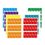480pcs cble etiquettes autocollants impermables colors identification