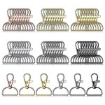 48pices crochet en mtal fermoir avec anneau en d pour porte - cls sac a main matriel couture artisanat ...