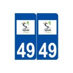 49 saint - sylvain - d'anjou logo autocollant plaque stickers ville - couleur : arrondis - angles : arrondis ...