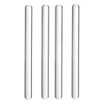 4pcs 6. 5 pouces acrylique rouleau a p�tisserie argile claire rouleaux a p�tisserie fondant rolling pole ...