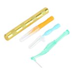 4pcs airbrush spray outils de nettoyage kit 3 brosses de nettoyage couteau de nettoyage