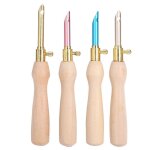 4pcs portable punch needle tricot broderie stylo manche en bois pour coudre feutrage bricolage artisanat ...