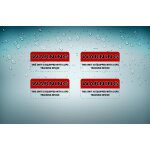 4x autocollant sticker tuning alarme voiture antivol securite gps traceur moto a