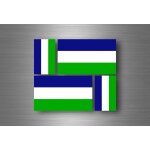 4x autocollant sticker voiture adhesif drapeau patagonie patagonia terre de feu