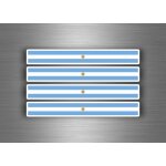 4x autocollant sticker voiture moto stripes drapeau tuning brassard argentine