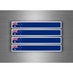 4x autocollant sticker voiture moto stripes drapeau tuning brassard australie