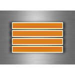 4x autocollant sticker voiture moto stripes drapeau tuning catalogne catalan