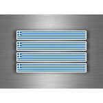 4x autocollant sticker voiture moto stripes drapeau tuning grece grecque