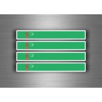 4x autocollant sticker voiture moto stripes drapeau tuning turkmenistan