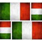 4x autocollant sticker voiture moto tuning valise drapeau italien italie