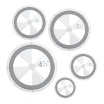 5 pcs cercle règle quilting modèle ensemble, cercles modèles pour quilting dessin acrylique rond quilt ... 5 pcs cercle règle quilting modèle ensemble, cercles modèles pour quilting dessin acrylique rond quilt ...