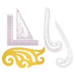 5 pcs courbe règle multifonction en plastique varient forme couture classement epreuvage vêtements outil ... 5 pcs courbe règle multifonction en plastique varient forme couture classement epreuvage vêtements outil ...