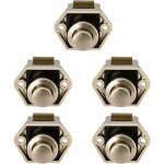 5 pcs mini bouton poussoir tiroir armoire porte verrouillage caravane camping car bateau nickel bouton ...