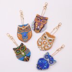 5 pcs / set diy 5d perceuse diamant peinture porte - cl�s kit double - face cristal cadeau de no�l