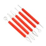 5 pices d'ensemble d'outils de poterie en acier inoxydable outils de poterie outils de modelage en argile ...