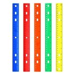 5 pi�ces de r�gle de couleur 5 types d'outils de mesure de couleur pour les fournitures de bureau scolaires ...