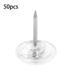 50 / 100pices punaises en forme d'engrenage epingles de carte a tte plate punaises transparentes pour ...