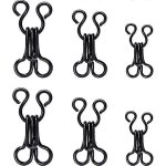 50 ensemble de crochets a coudre et fermeture a yeux pour soutien - gorge et vtements 3 tailles (noir) ...