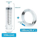 50 ml 100 ml 150 ml 200 ml 250 ml 350 ml 550 ml grande capacit� seringue r�utilisable en plastique pompe ...