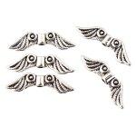 50 pcs ange aile espaceur métal breloque perles pour bracelets collier fabrication de bijoux bricolage ... 50 pcs ange aile espaceur métal breloque perles pour bracelets collier fabrication de bijoux bricolage ...