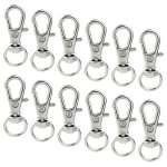 50 pcs fermoirs pivotants longe pression , cordon pivotant en métal snap homard pince fermoir argent 50 pcs fermoirs pivotants longe pression , cordon pivotant en métal snap homard pince fermoir argent