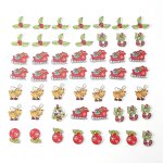 50 pcs motif mixte dessin animé boutons en bois avec 2 trous s'adapter a l'artisanat de couture (cadeau ... 50 pcs motif mixte dessin animé boutons en bois avec 2 trous s'adapter a l'artisanat de couture (cadeau ...
