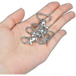 50 pcs porte - cls pivotants fermoirs, porte - cls pivotants homard, crochets pivotants a gchette ...