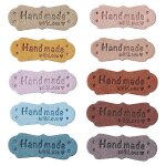 50 pcs pu etiquettes en cuir tags pour fait main bricolage chapeaux sacs avec amour etiquette pour vtements ...
