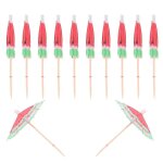 50 pcs woodsy decor boisson b�tons cocktail pics bois nourriture pics fruits picks past�que topper