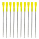 50 pices 3, 2 pouces noir et bleu encre stylo a bille de remplacement recharges ecriture lisse stylo ...