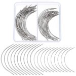 50 pi�ces aiguille de type c pour tissage aiguilles courbes aiguilles a coudre a la main coudre dans ...