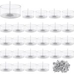 50 pices contenant pour bougie pot bougie vide avec 100 pices mches bougies bougies chauffe plat vides ...