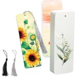 50 pices vierges marque page, 15x5 cm papier aquarelle, marque page livre, marque page personnalisable ...