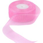 50 yards4cm largeur ruban dorganza rose shimmer sheer ribbon pour acsergery cadeau