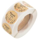 500 merci autocollants scrapbooking etiquette mariage autocollants adh�sif autocollant kraft rond etiquettes ...