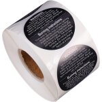 500 pices autocollant d'avertissement de bougie conteneur de pot de bougie stickers mche stickers cire ...