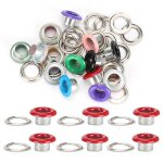500 set eyelet buckle metallic grommet color shoes leather bags diy craft button rivet tool6mm