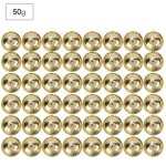 50g / sac placage abs perles color bricolage bijoux vtements accessoires dcor de mariage (6mm or)