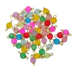 50pcs assorti givr� l�che perles pendentif breloque bijoux r�sultats or pin