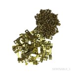 50pcs en dents fixation pour cadre photo accroch� a double trou avec vis