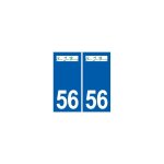 56 saint - jean - br�velay logo autocollant plaque stickers ville - couleur : droits - angles : droits ...